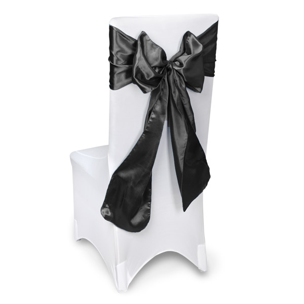 Black Chair Sashes Event Planners Surrey