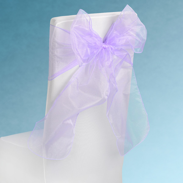 Sheer Lilac Chair Sashes Event Planners Surrey