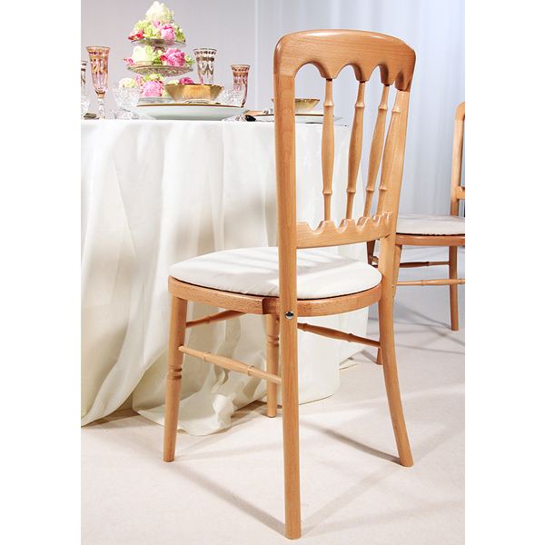 Ash chair with white cushion event planners surrey