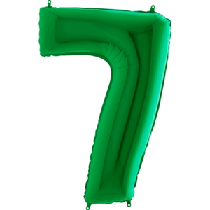 40IN GREEN NUMBER 7 FOIL BALLOON