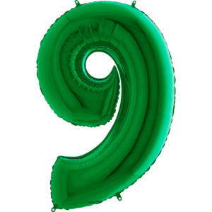 40IN GREEN NUMBER 9 FOIL BALLOON