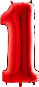 40IN RED NUMBER 1 FOIL BALLOON
