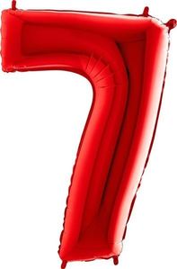 40IN RED NUMBER 7 FOIL BALLOON