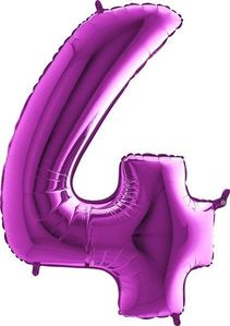 40IN PURPLE NUMBER 4 FOIL BALLOON