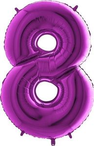 Purple 40 inch Foil Numbers