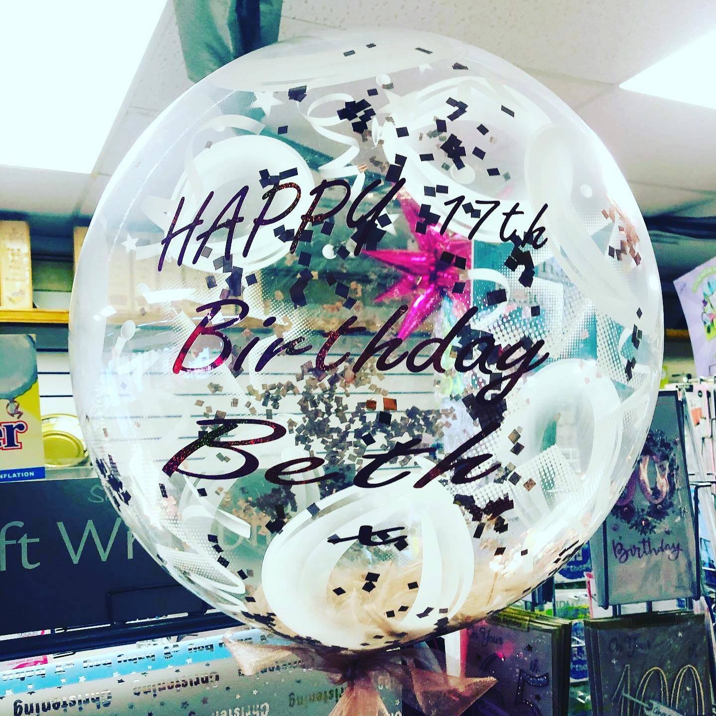 Personalised balloon bubbles to order